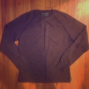 Woolrich Brown Lighweight Merino Wool Sweater- M